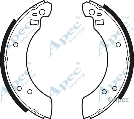 APEC BRAKING Комплект тормозных колодок SHU248